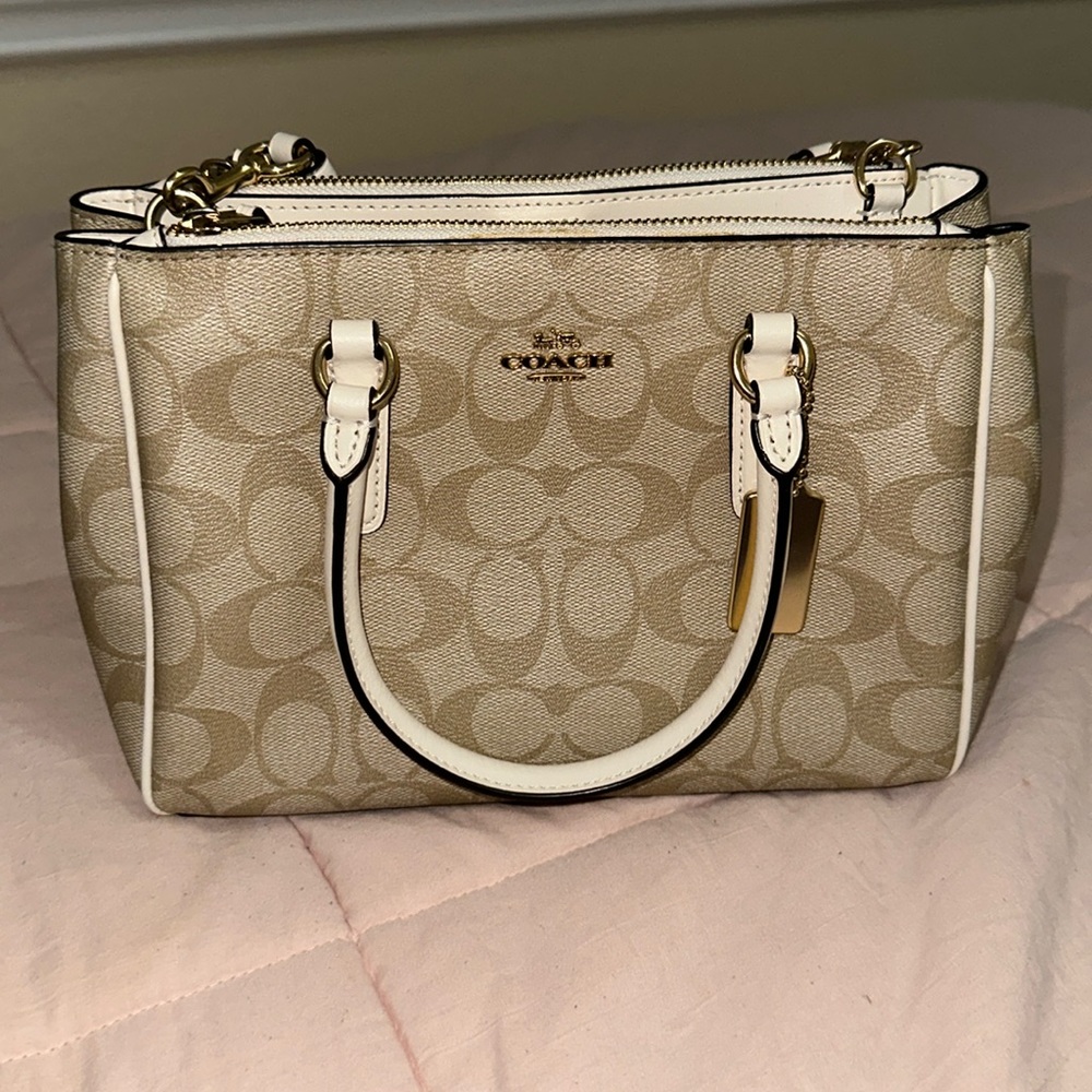 Coach Mini Surrey Carryall in Signature Coated Canvas